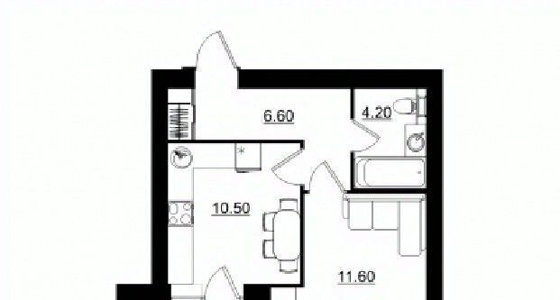 планировка квартиры 35 м2